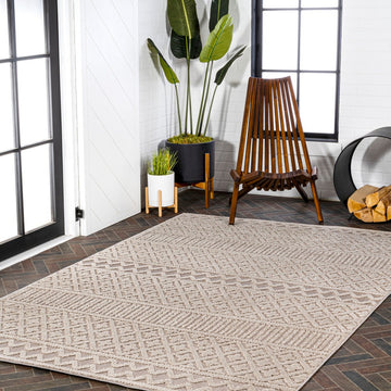 Ormond High-low Modern Trellis Geometric Area Rug